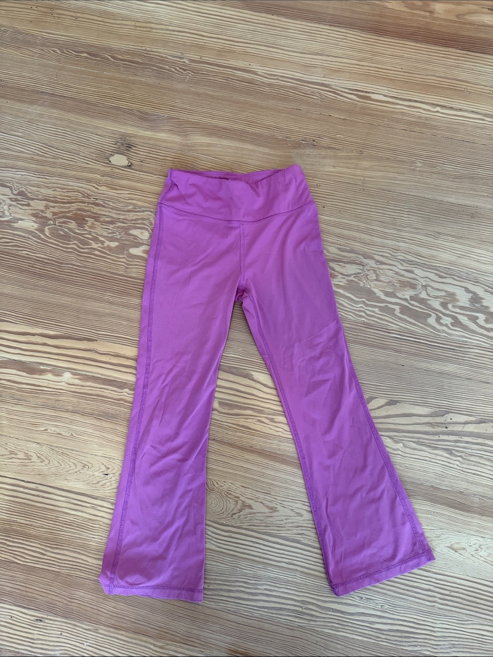 Hanna Andersson pink flare leggings